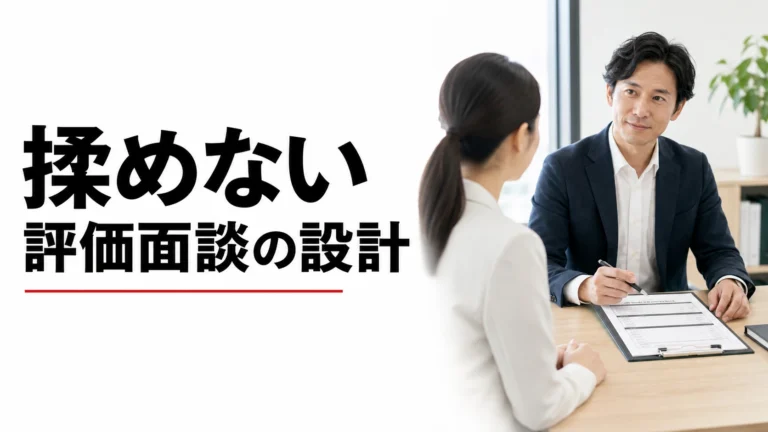 揉めない評価面談の設計｜事実ベース評価シートの作り方